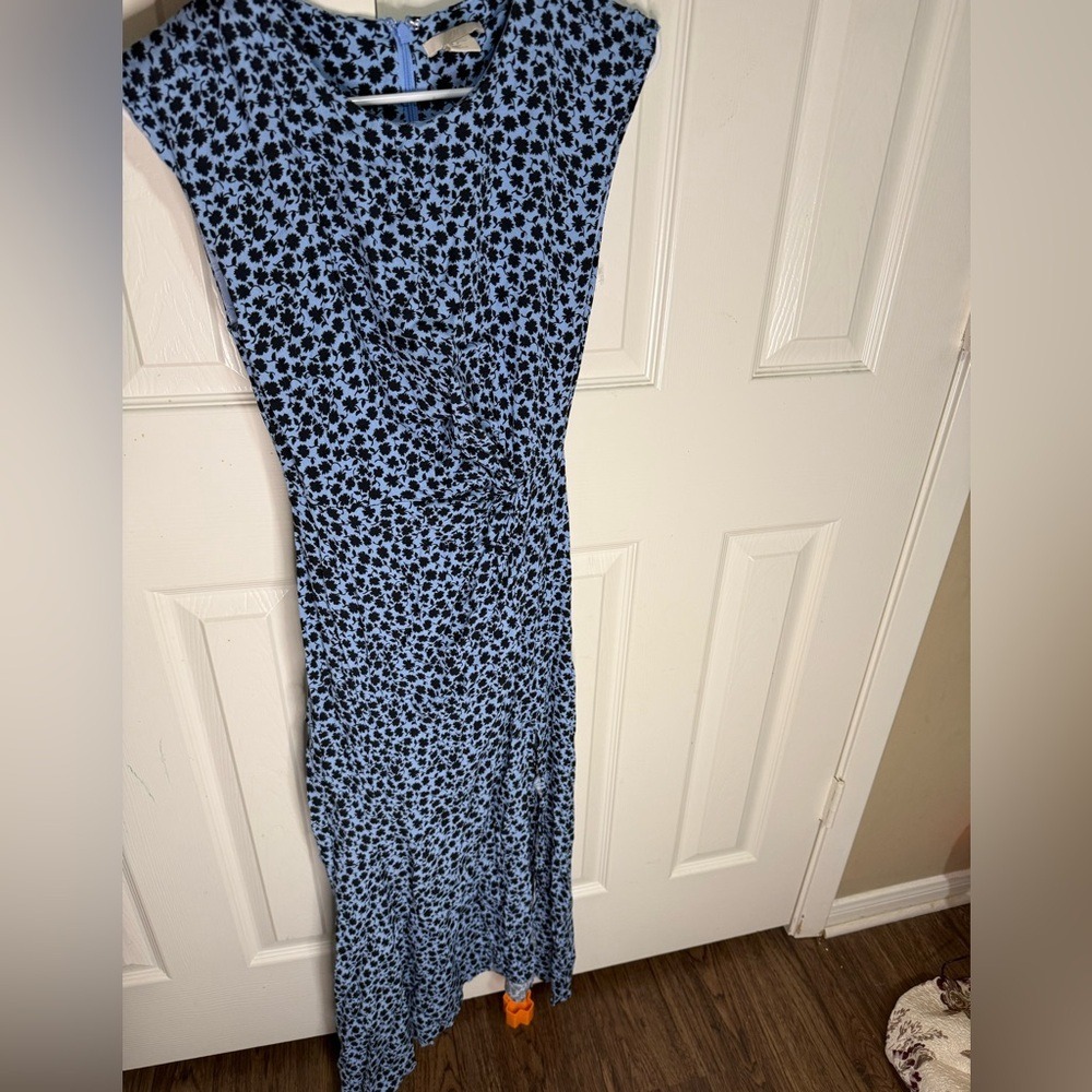 H&M‎ Blue Floral Maxi Dress Size 2